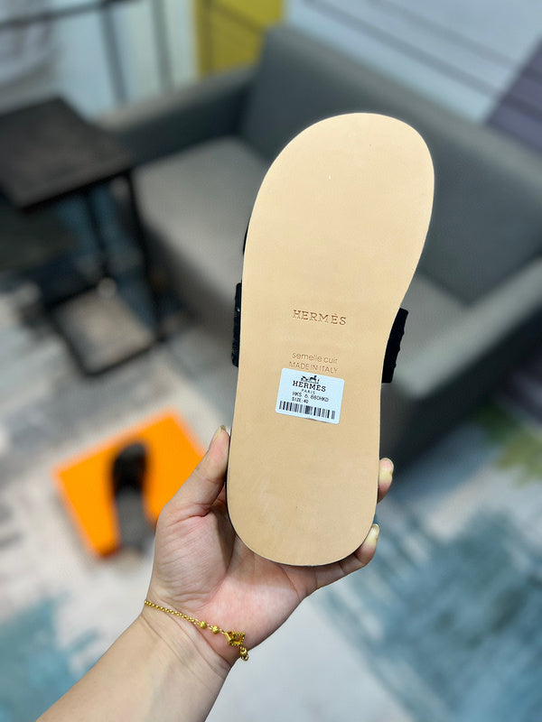 Hermès Tan High-Top Sneakers - Detail Shot of Craftsmanship
