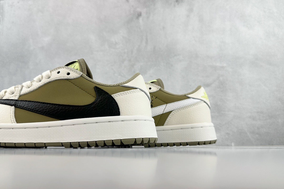 Jordan Shoes- Jordan Travis S x Jordan 1 Low Luxury Lifestyle Designer Footwear