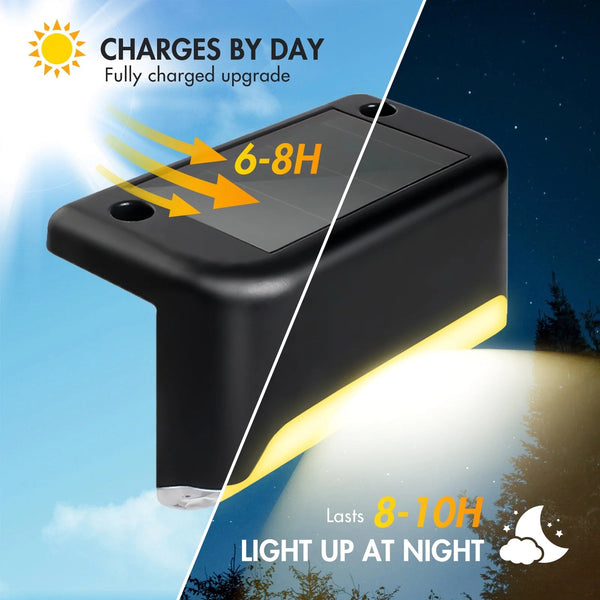4 Pack Solar Deck Lights Outdoor