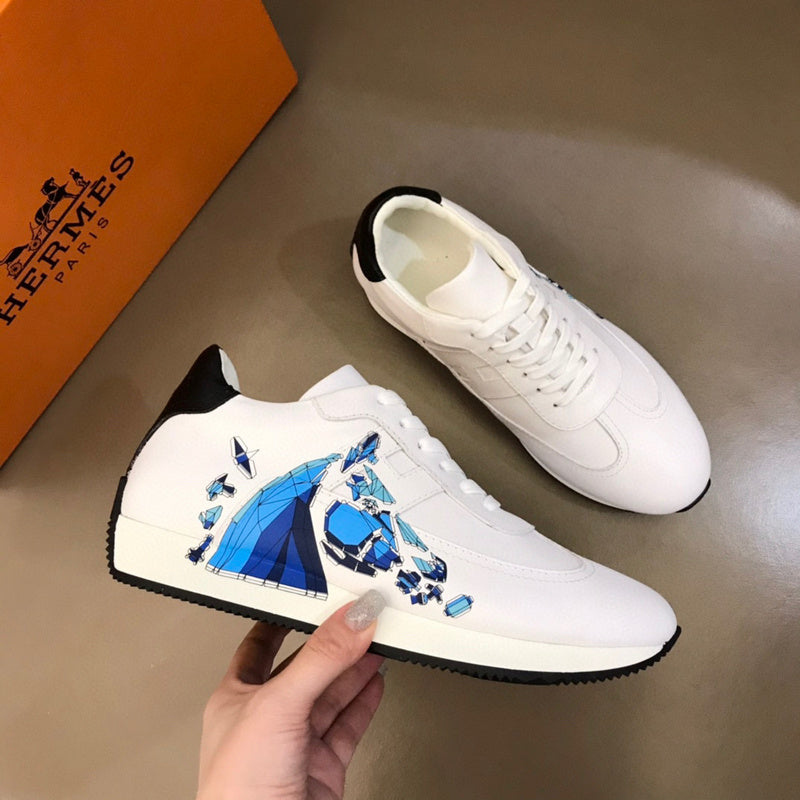 Hermès Nude Low-Top Sneakers - Side Profile View
