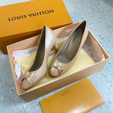 Louis Vuitton luxury shoes detail shot