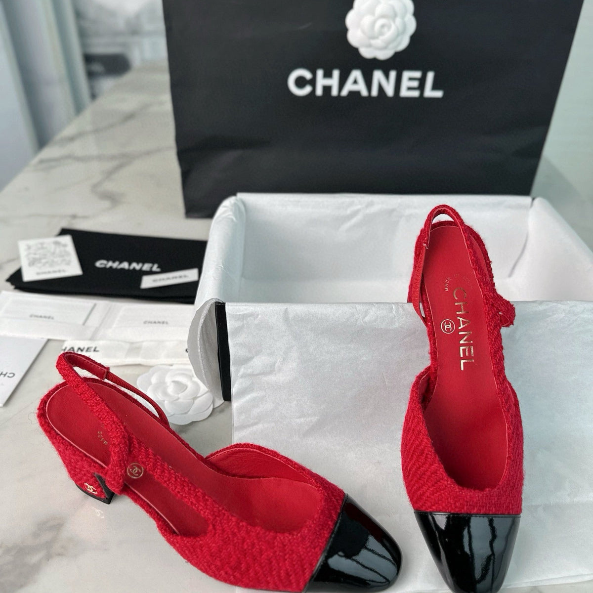 Chanel Shoes- Chanel Slingback Heels Comfortable Everyday Designer Shoes
