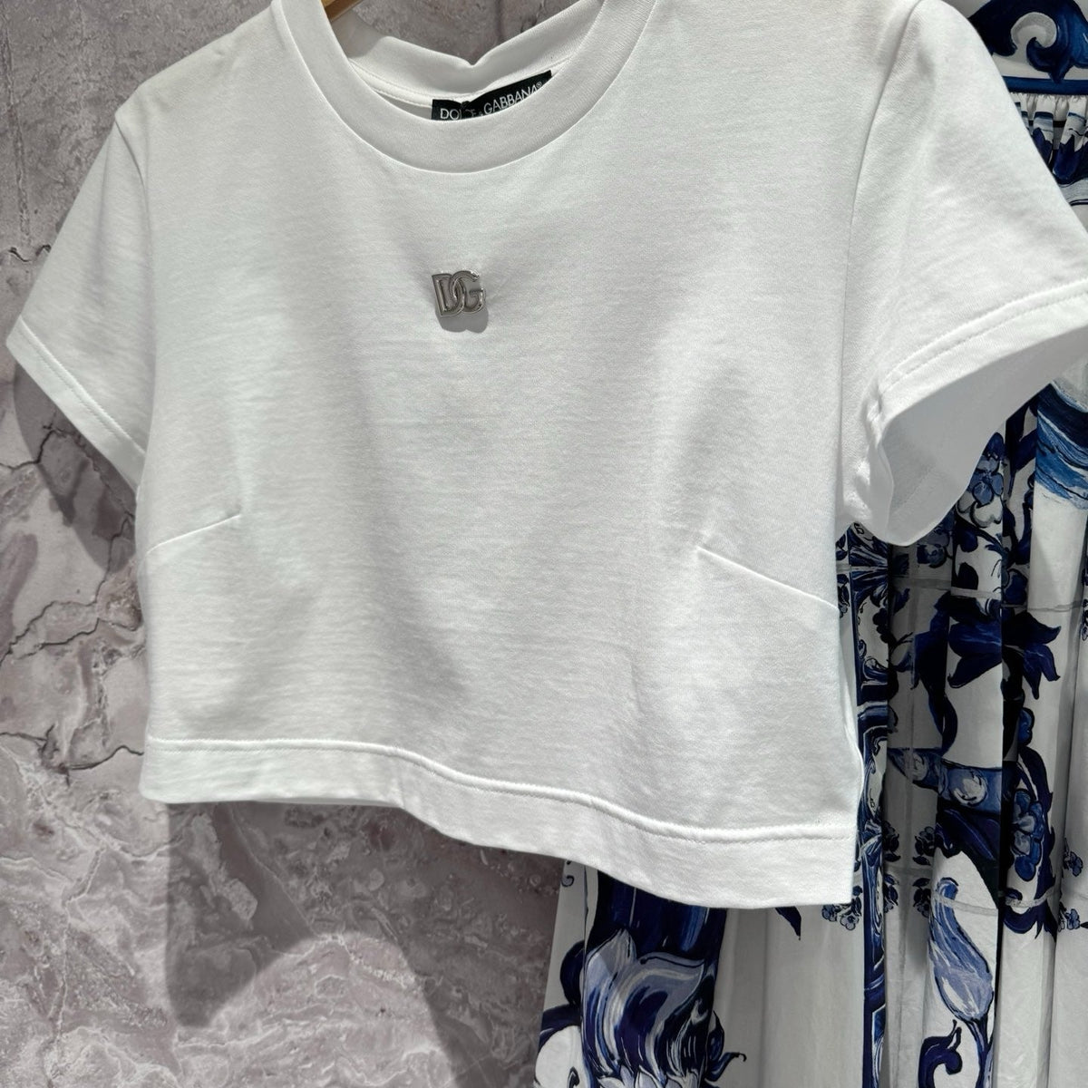 Tops- D&g Crop Top Premium Designer Casual Top
