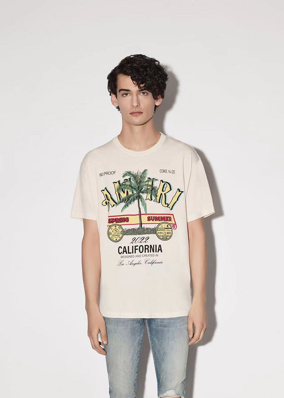Amiri luxury t-shirt detail shot