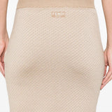 Close-up of Fendi skirts hardware and fine stitching