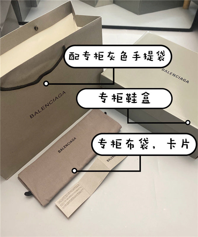 Balenciaga Tan Bow-Detail Flats - Back View