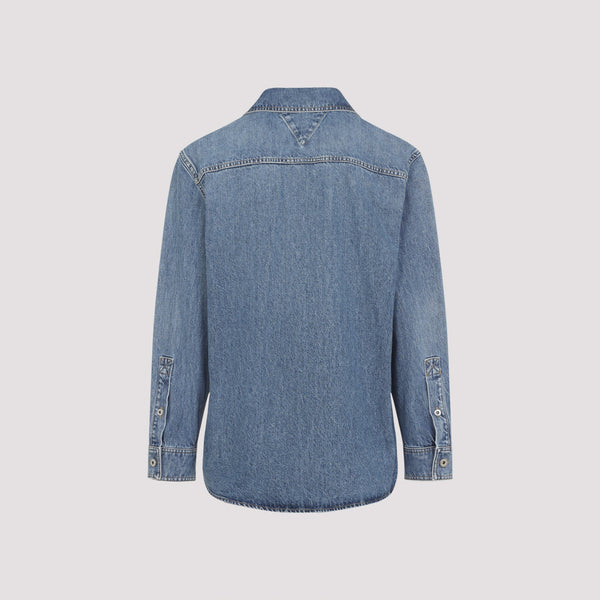 Bottega Veneta Tops? Bottega Veneta Denim Shirt Men Premium Designer Casual Top