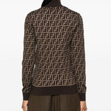 Close-up of Fendi sweaters & pullovers hardware and fine stitching