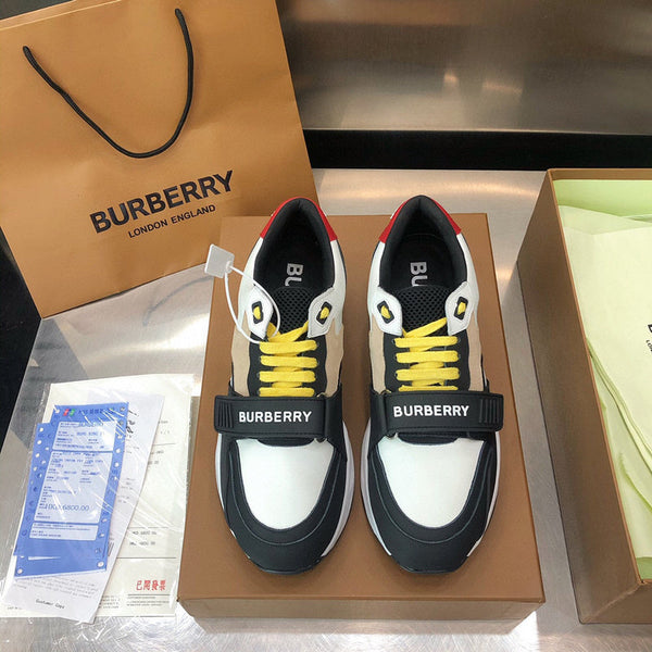 Burberry Grey Chelsea Boots - Side Profile View