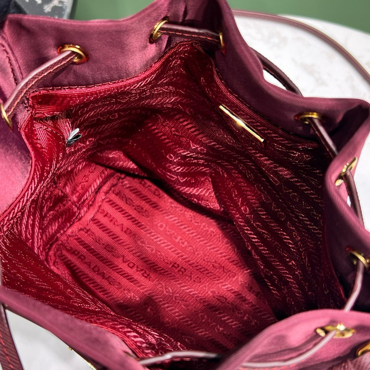 Wallets? Pd Duet Re-nylon Bucket Bag Premium Leather Designer Wallet