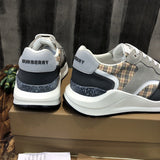 Burberry Black High-Top Sneakers - Angled View
