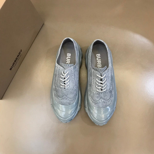 Burberry Nude Low-Top Sneakers - Side Profile View