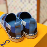 Louis Vuitton luxury shoes detail shot