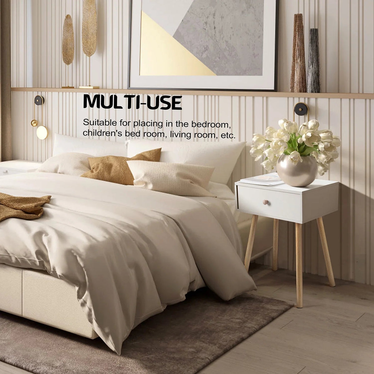 Nightstand, Modern End Table