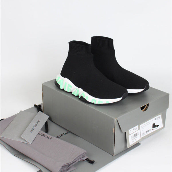 Balenciaga Grey Loafer Flats - Front View