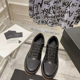 Close-up of Saint Laurent shoes craftsmanship