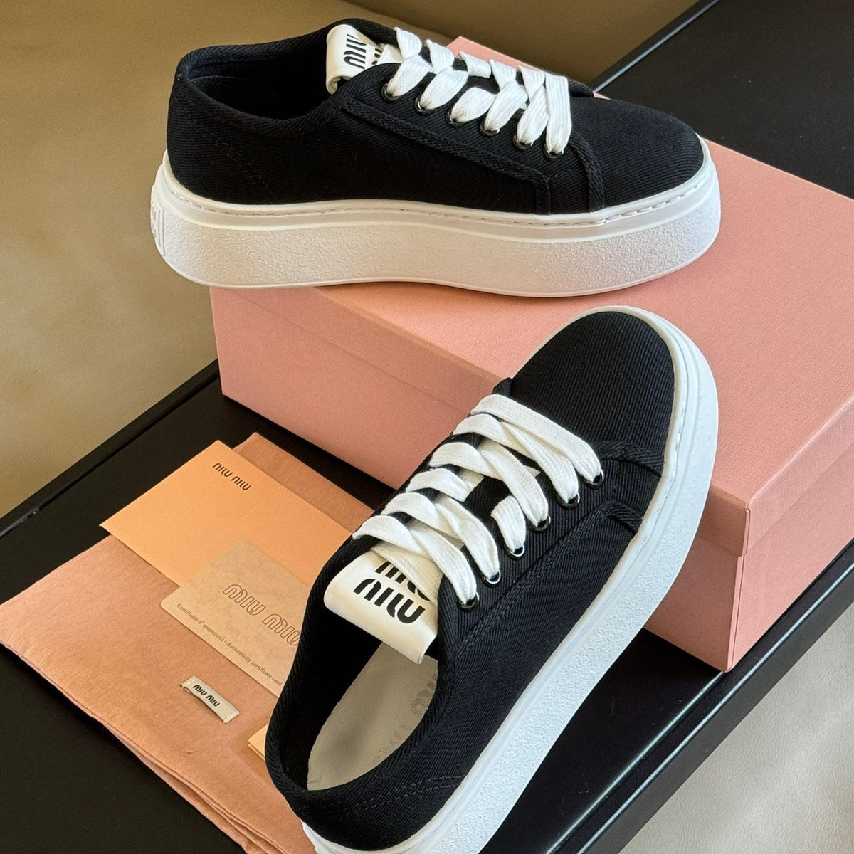 Shoes- Miu M Trainers Premium Designer Casual Shoes