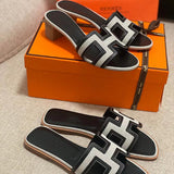 Hermes sandals Style 167 - close-up of refined designer finish