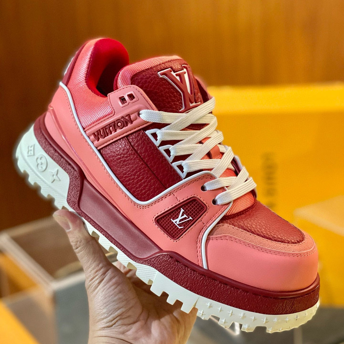 Louis Vuitton Shoes- Louis Vuitton Lou Trainer Maxi Trainers Premium Designer Casual Shoes