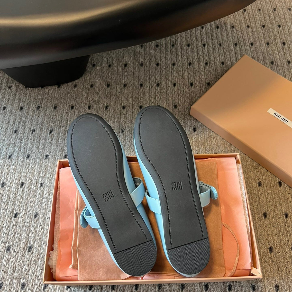 Shoes- Miu M Ballerina Flats Comfortable Everyday Designer Shoes
