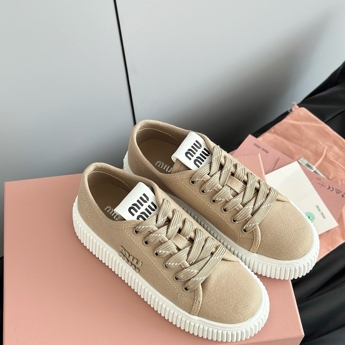 Shoes- Miu M Trainers Comfortable Everyday Designer Shoes