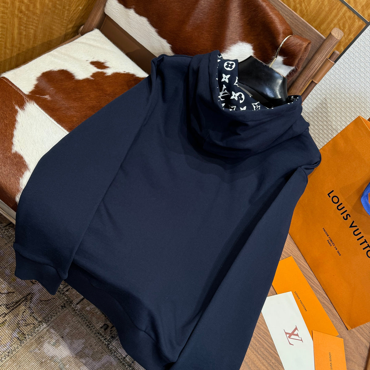 Louis Vuitton Hoodies- Louis Vuitton Lou Hoodie Premium Designer Casual Hoodie