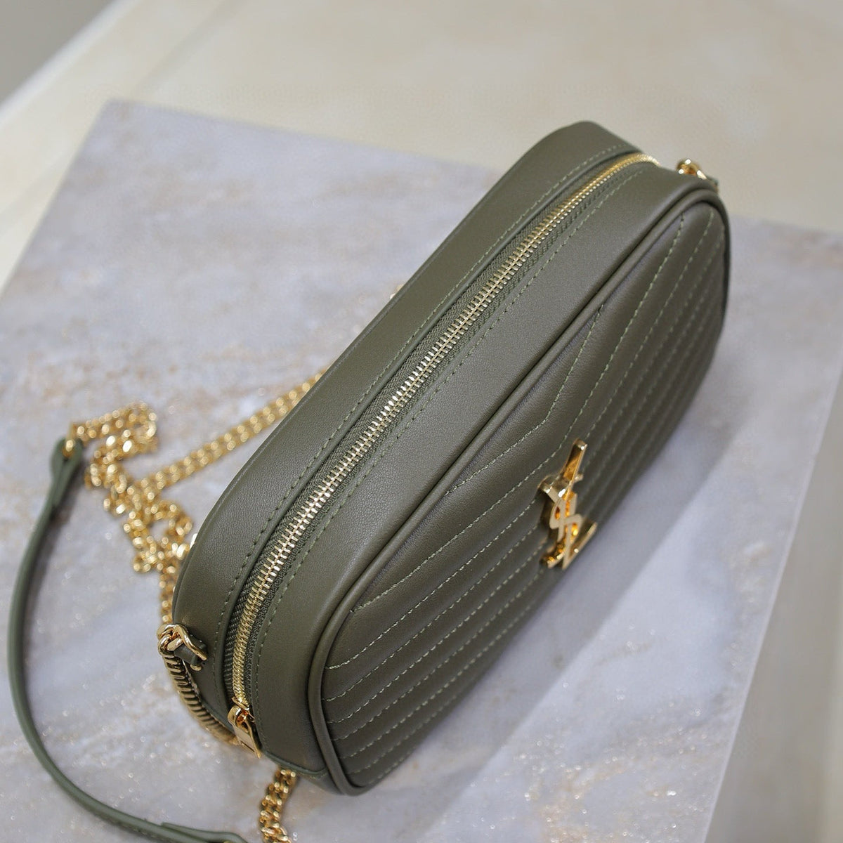 Saint Laurent Bags- Saint Laurent Lou Mini Bag Elegant Everyday Designer Handbag