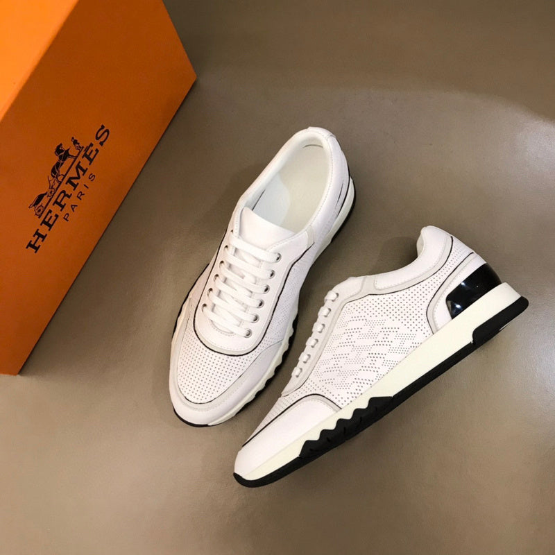 Hermès White Slip-On Sneakers - Sole Detail View