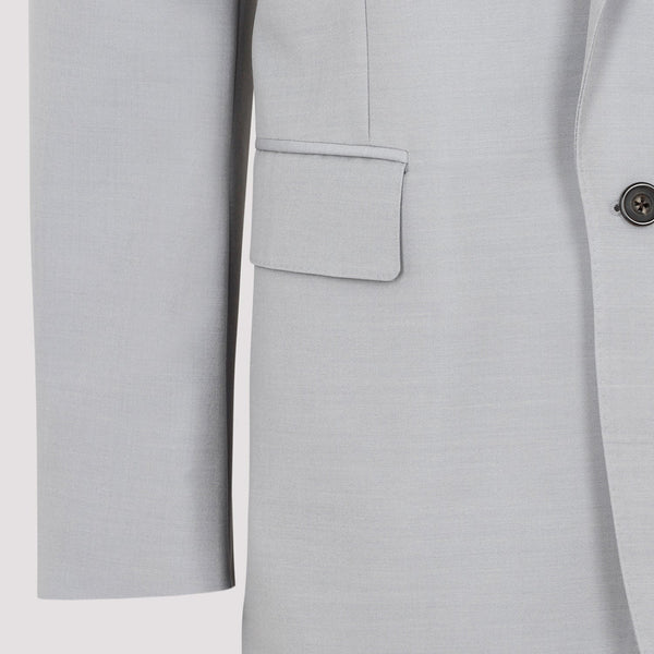 Close-up of Alexander McQueen jackets hardware and fine stitching