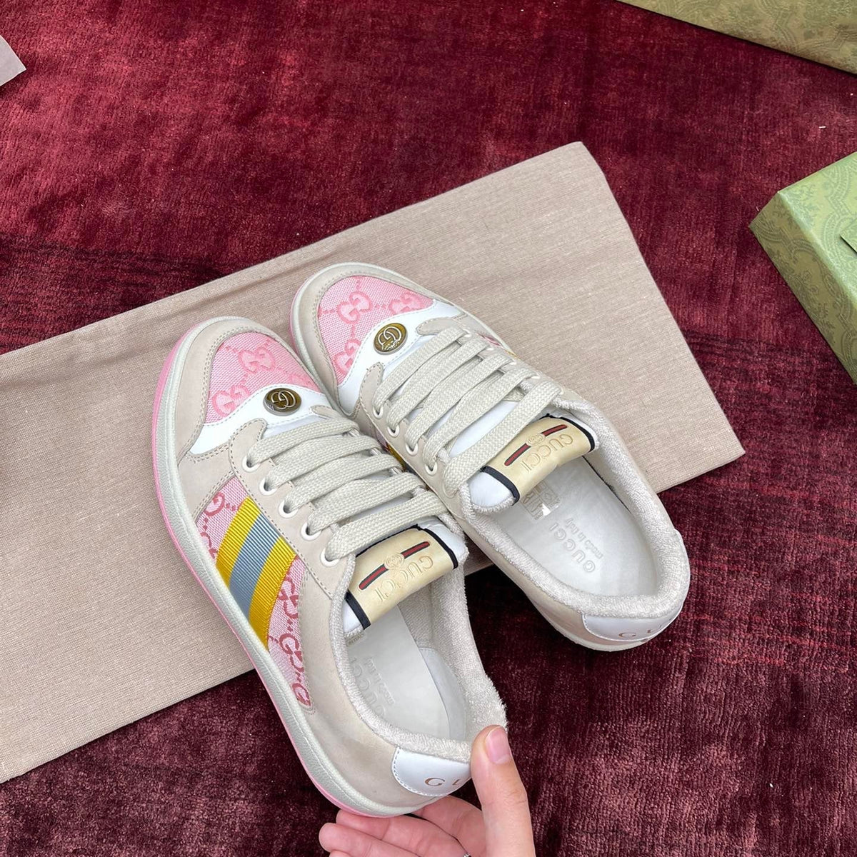 Gucci Shoes- Gucci Screener Leather Sneakers Comfortable Everyday Designer Shoes