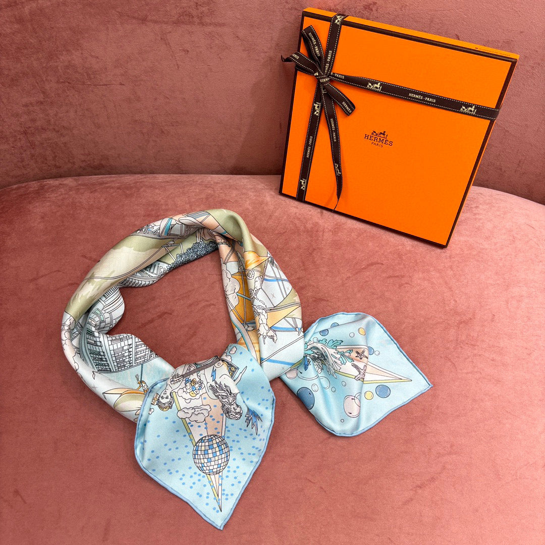 Accessories- Herm Scarve Luxury Designer Fashion Accessory