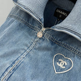 Front view of Chanel Denim Jacket premium piece