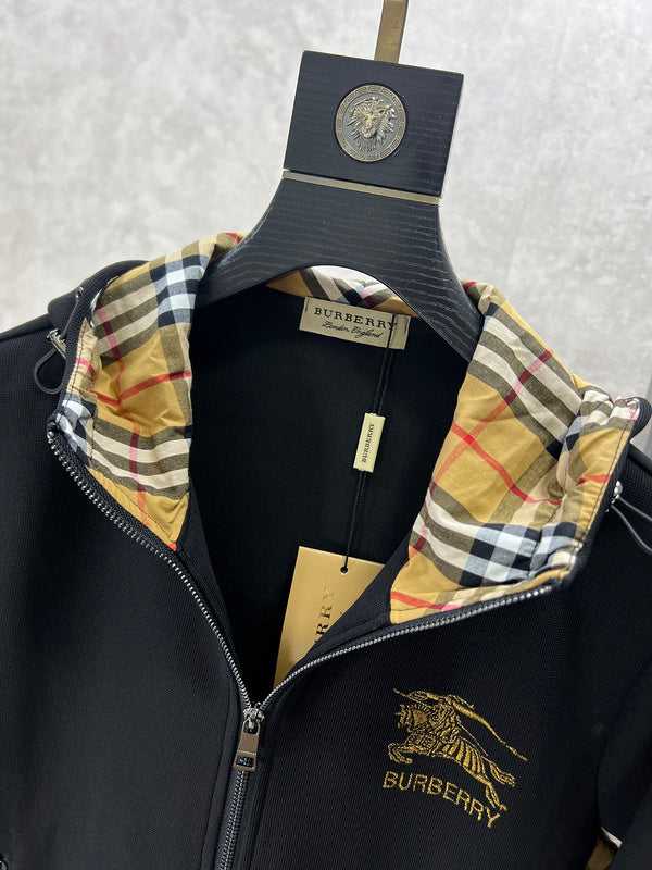 Close-up of Burberry designer clothing craftsmanship