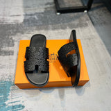 Hermès Tan High-Top Sneakers - Sole Detail View