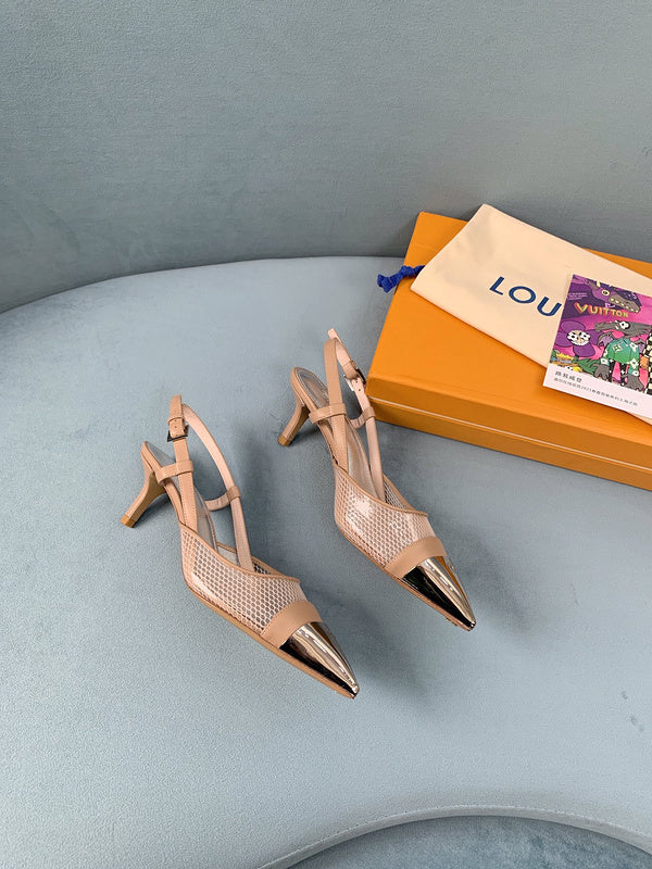 Louis Vuitton Nude Loafer Flats - Detail Shot of Craftsmanship