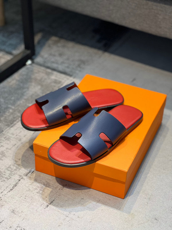 Hermès Black Classic Ballet Flats - Front View