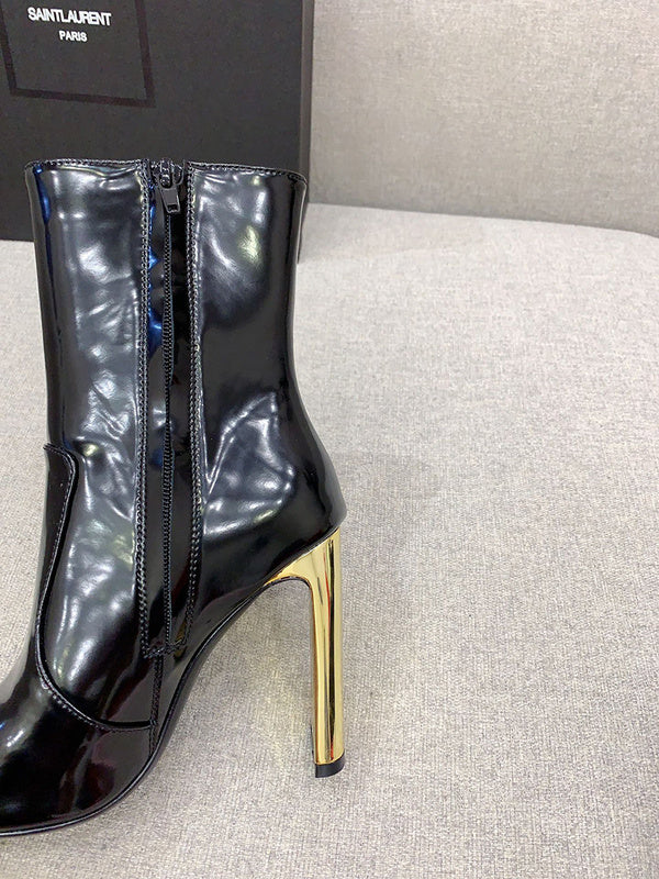 Saint Laurent luxury shoes detail shot