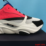 Dior Grey Low-Top Sneakers - Angled View
