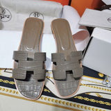 Hermes sandals Style 110 - angled studio shot