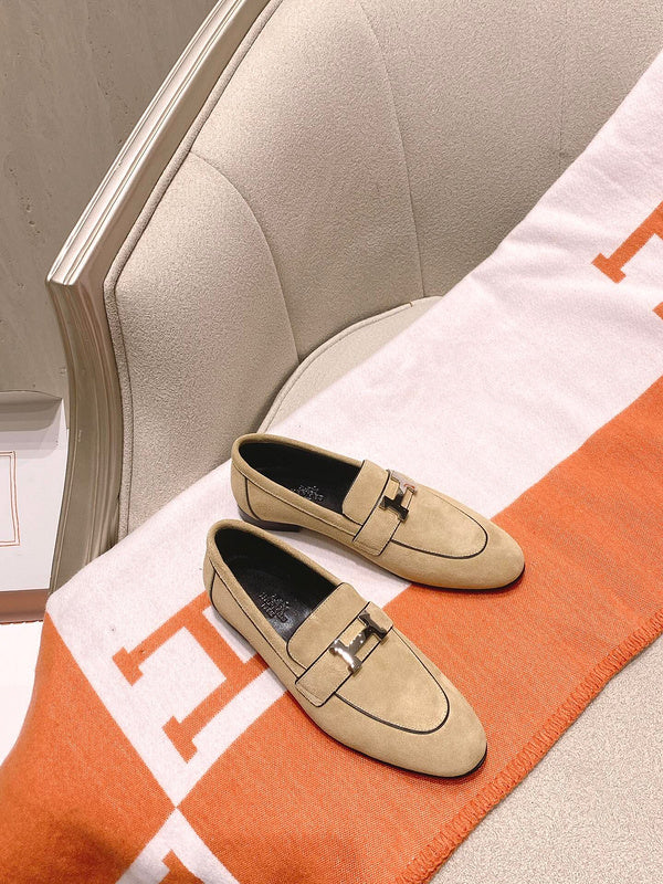 Hermes shoes Style 261 - close-up of elevated everyday design (alternate angle)