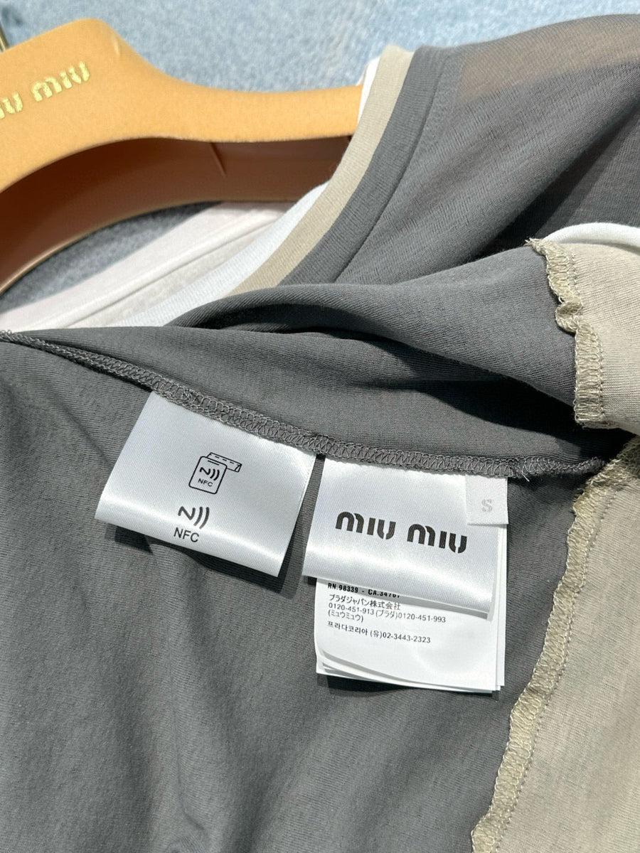 Tops- Miu M Top Elegant Everyday Designer Top