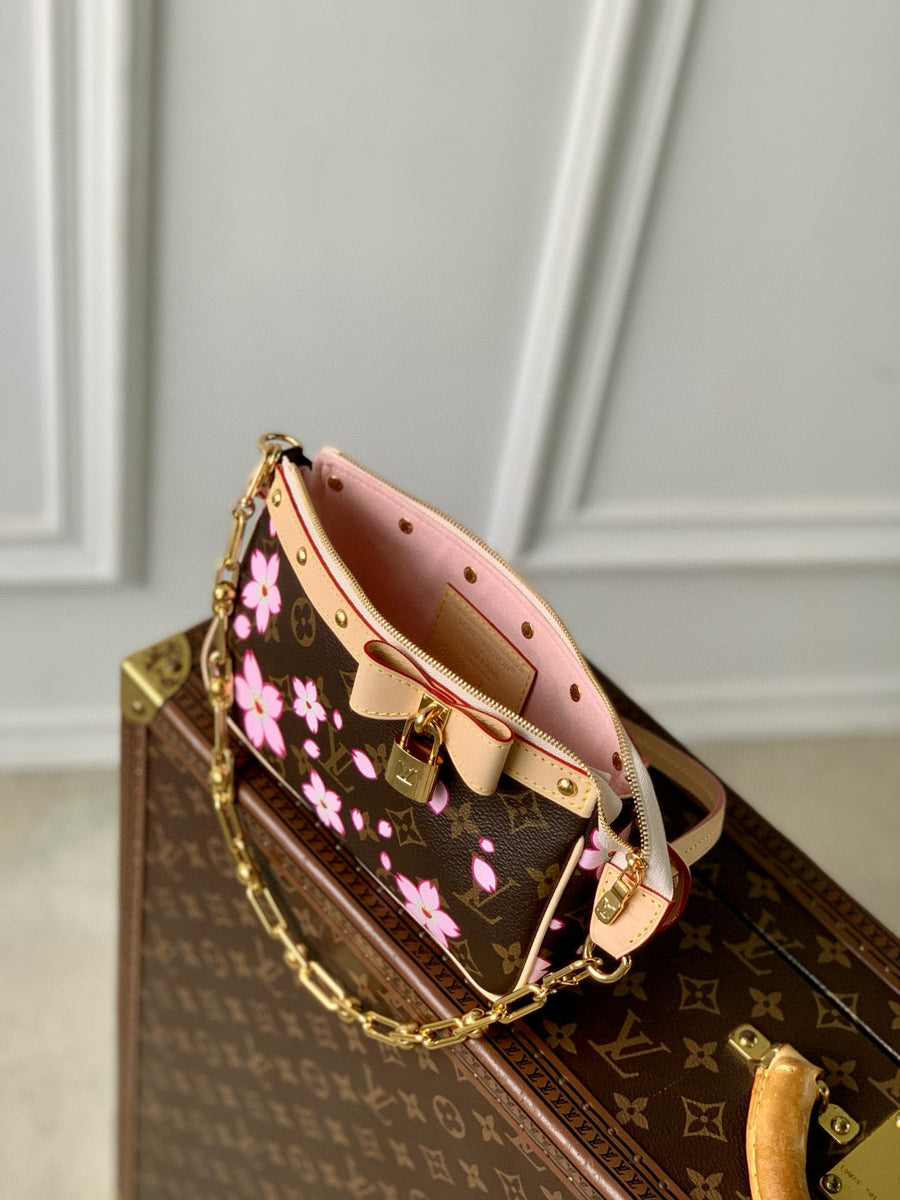 Louis Vuitton Bags- Louis Vuitton Lou x Murakami Pochette Bag Elegant Everyday Designer Handbag