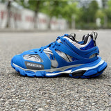 Balenciaga White Low-Top Sneakers - Close-Up Texture View