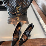 Three-quarter angle view of Saint Laurent luxury piece style No.109