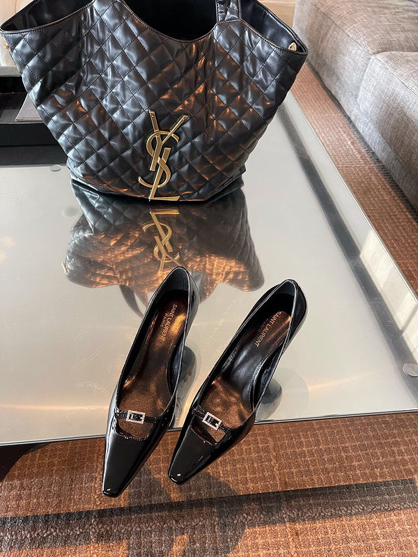 Saint Laurent designer shoes full view
