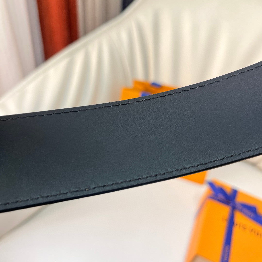 Louis Vuitton Belts- Louis Vuitton Lou Belt 4.0 Cm Premium Leather Designer Belt
