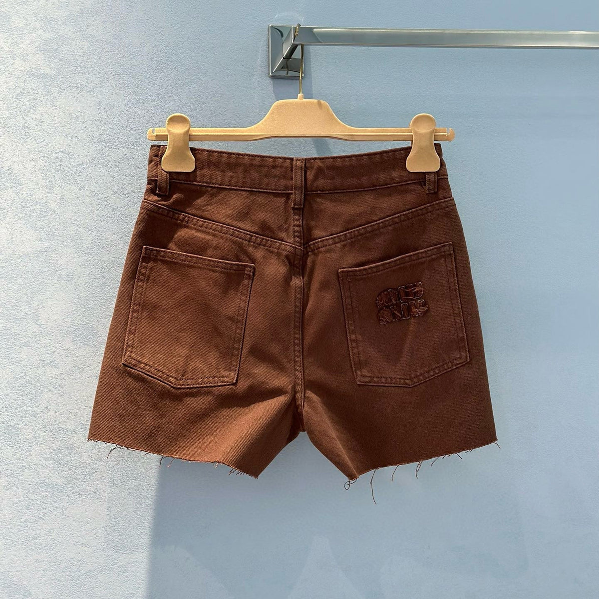 Jeans- Miu M Denim Shorts Premium Designer Denim Jeans