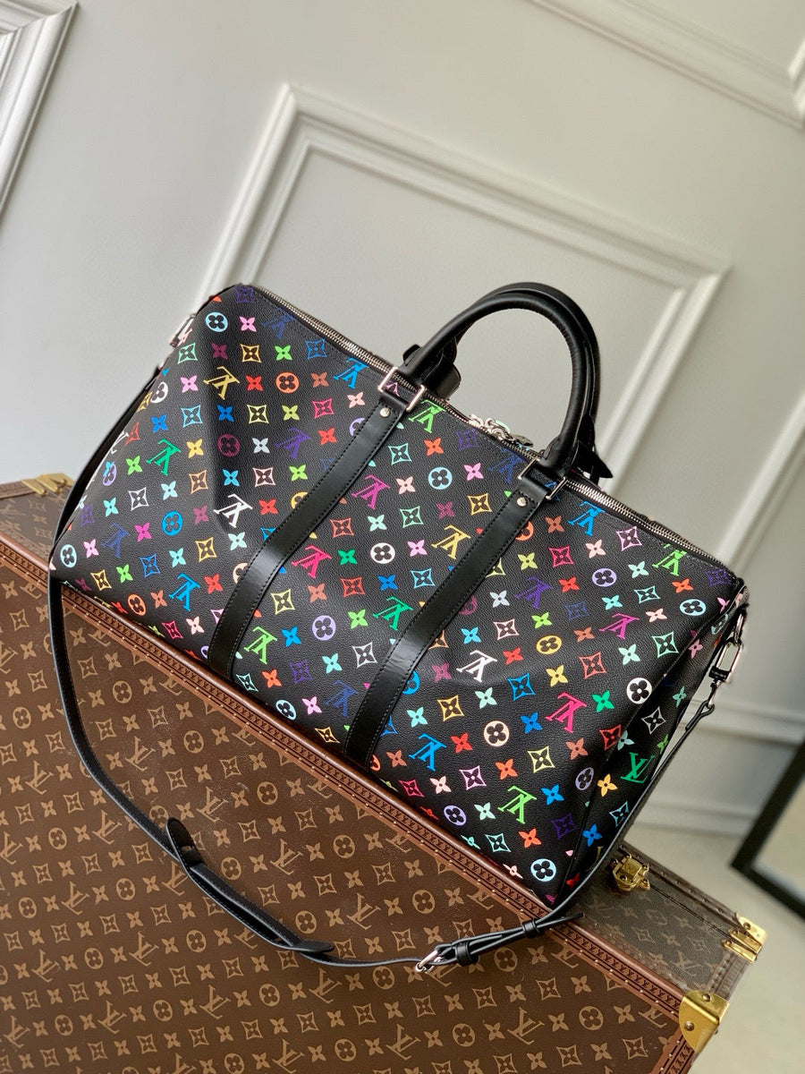 Louis Vuitton Bags- Louis Vuitton Lou x Murakami Keepall 50 Bag Luxury Designer Leather Handbag