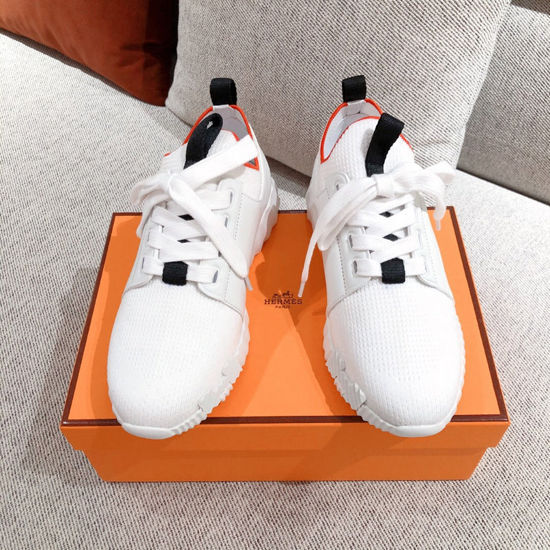 Hermès Nude Slip-On Sneakers - Side Profile View