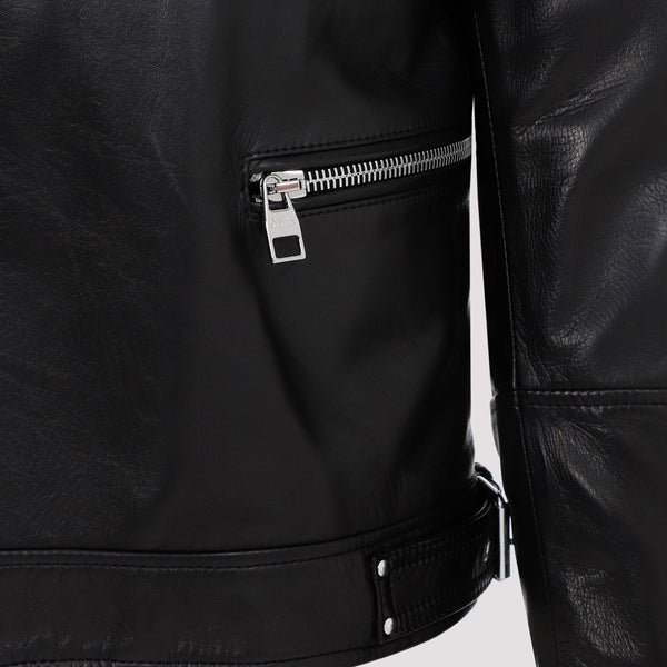 Alexander McQueen Jackets? Alexander Mcqueen Leather Biker Jacket Men Premium Casual Designer Jacket